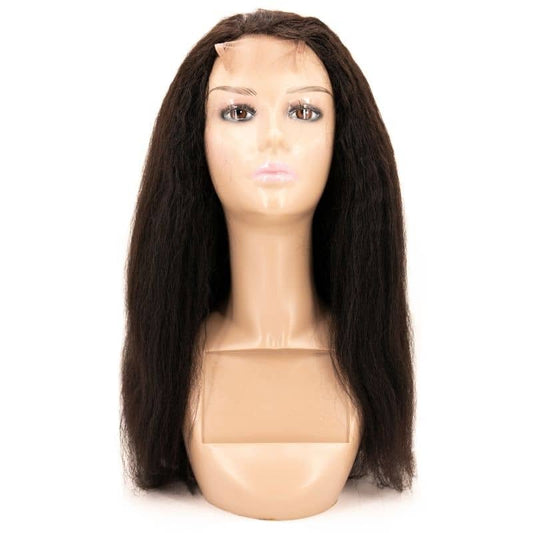 Kinky Straight 4x4 Transparent Closure Wig