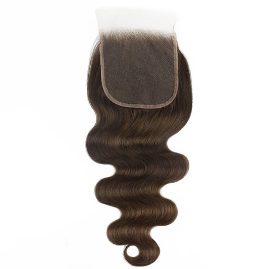 Medium Brown Body Wave 5×5 HD Closure